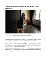 Artigo - Transtorno do espectro autista na fase adulta – como identificar?
