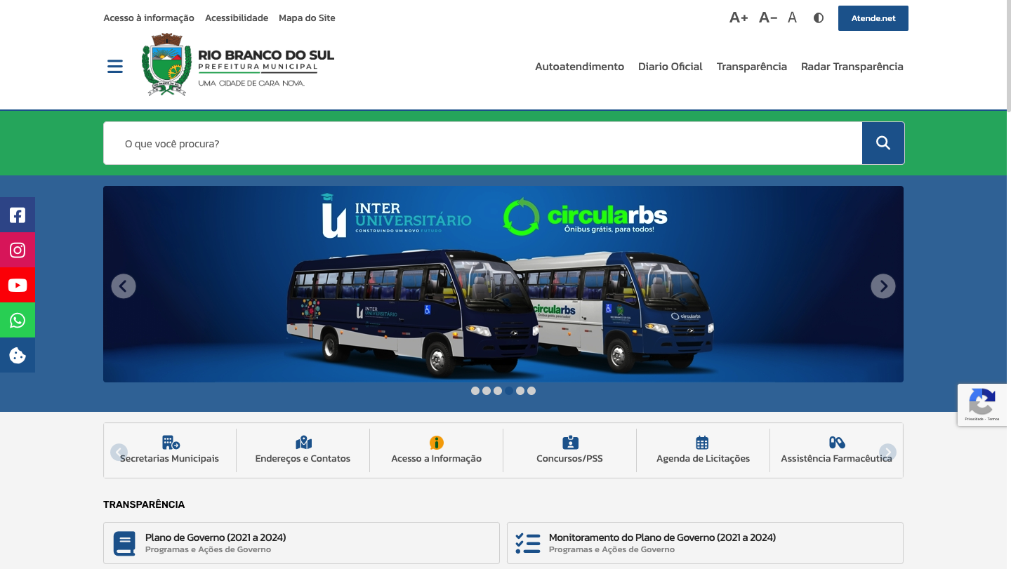 Servidor de e-mails para a Prefeitura de Rio Branco do Sul
