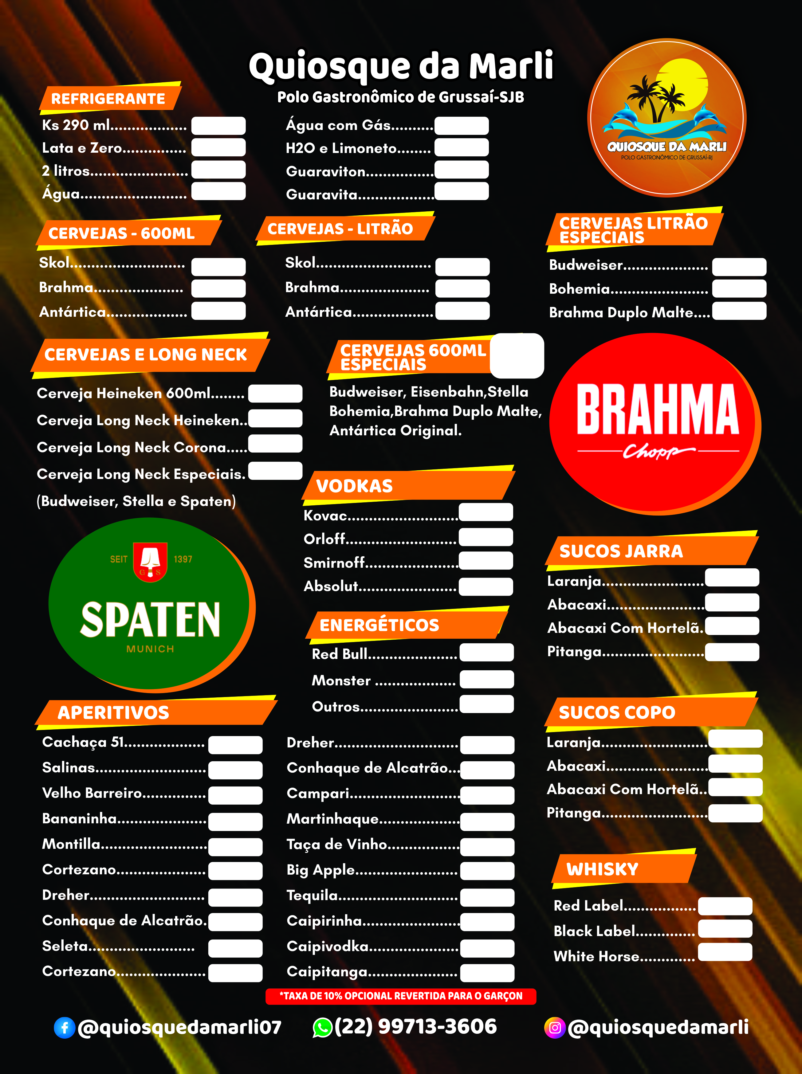 Design Cardápio
