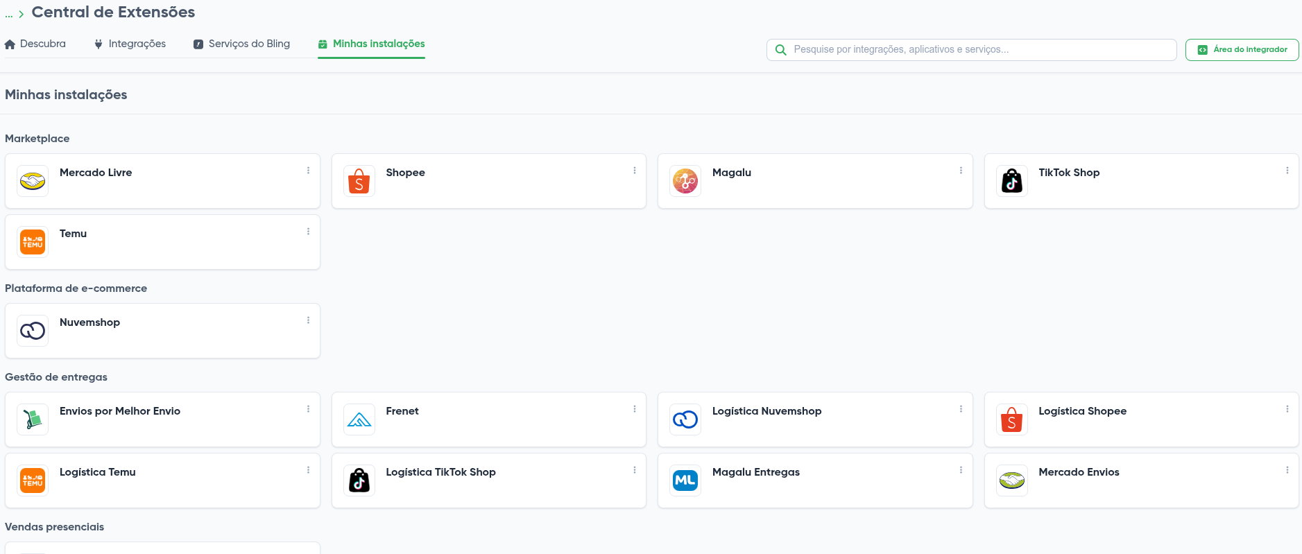 Especialista em Integração ERP: Bling e Marketplaces