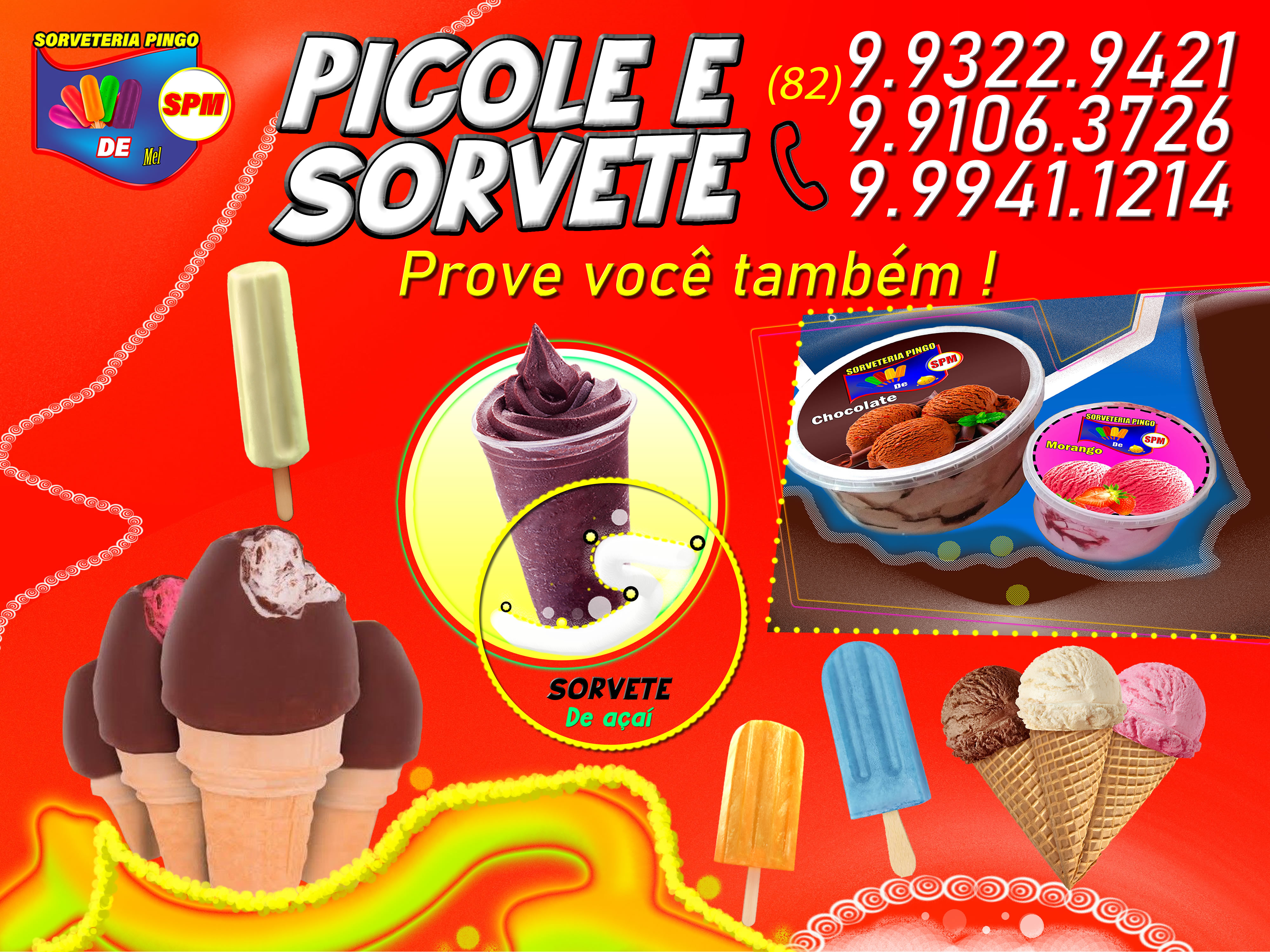 Arte pra Sorveteria.