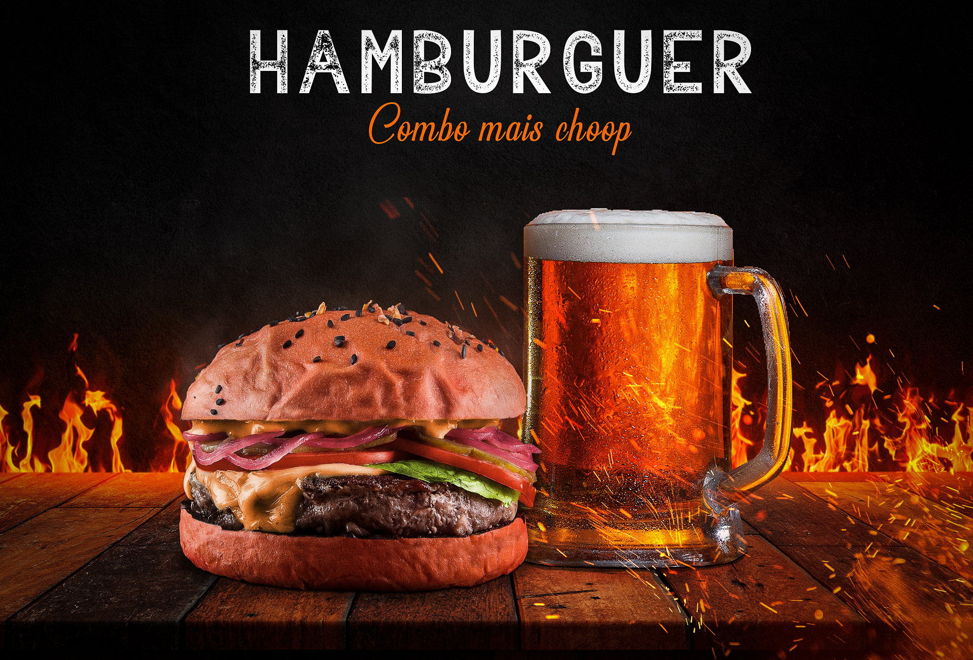 Hamburguer and Beer