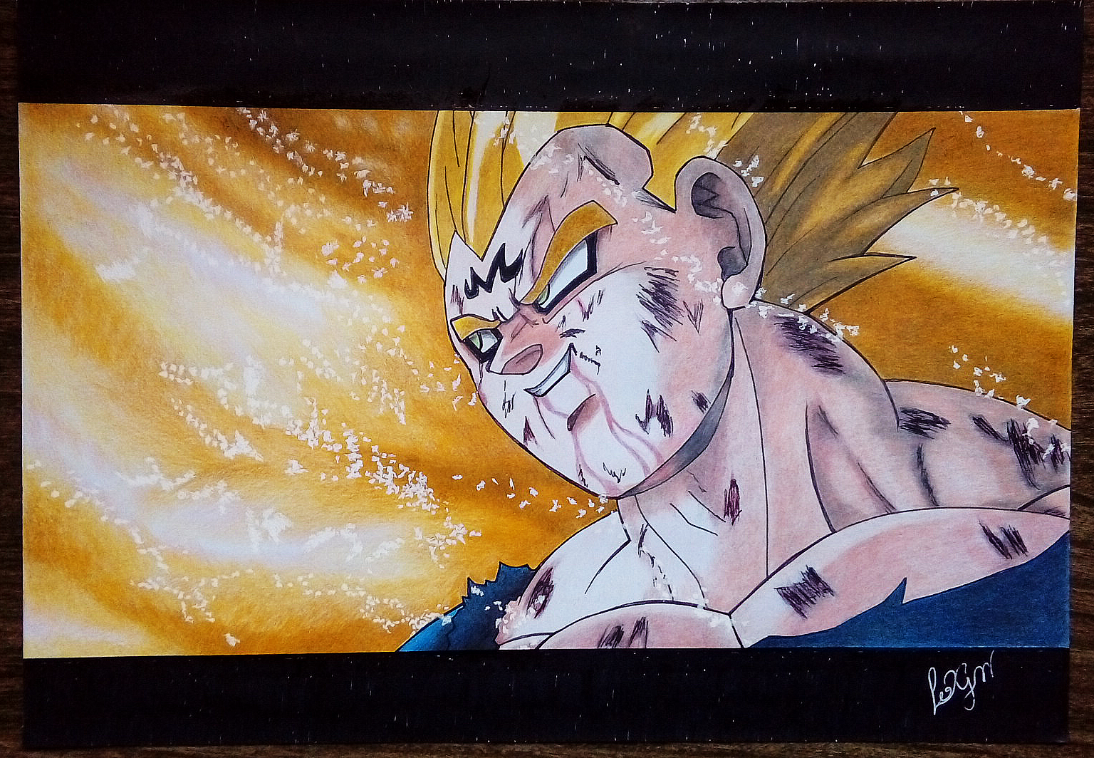 Desenho do Vegeta Majin