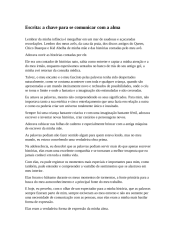 Escrever: a chave para se comunicar com a alma
