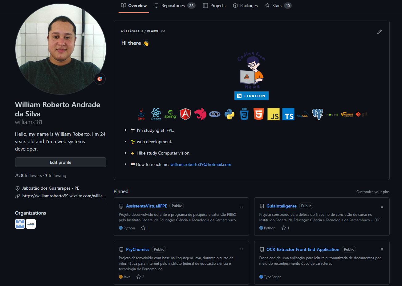 Projetos aos quais me orgulho de ter participado