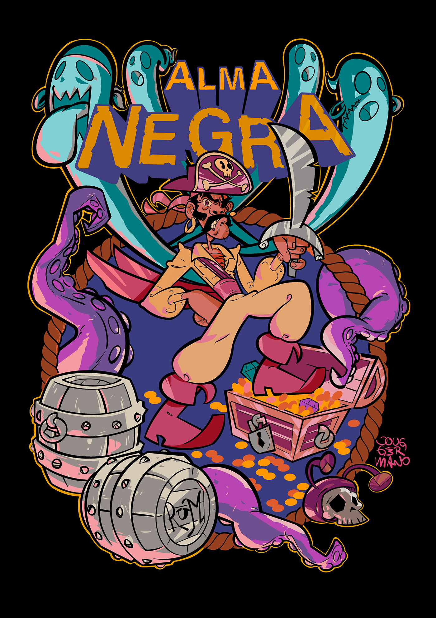 Estampa Alma Negra