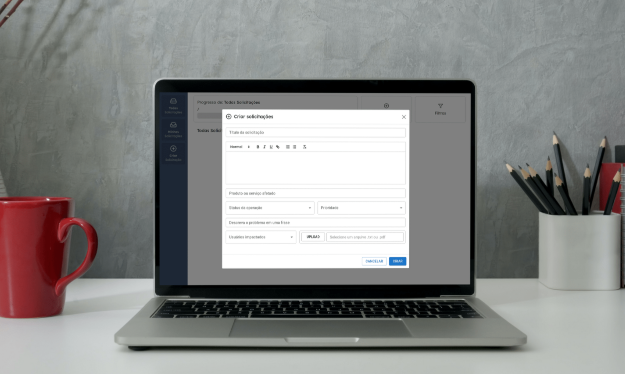 Dashboard I - Controle de Solicitações