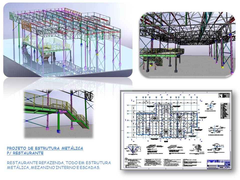 PROJETO DE ESTRUTURA METÁLICA P RESTAURANTE