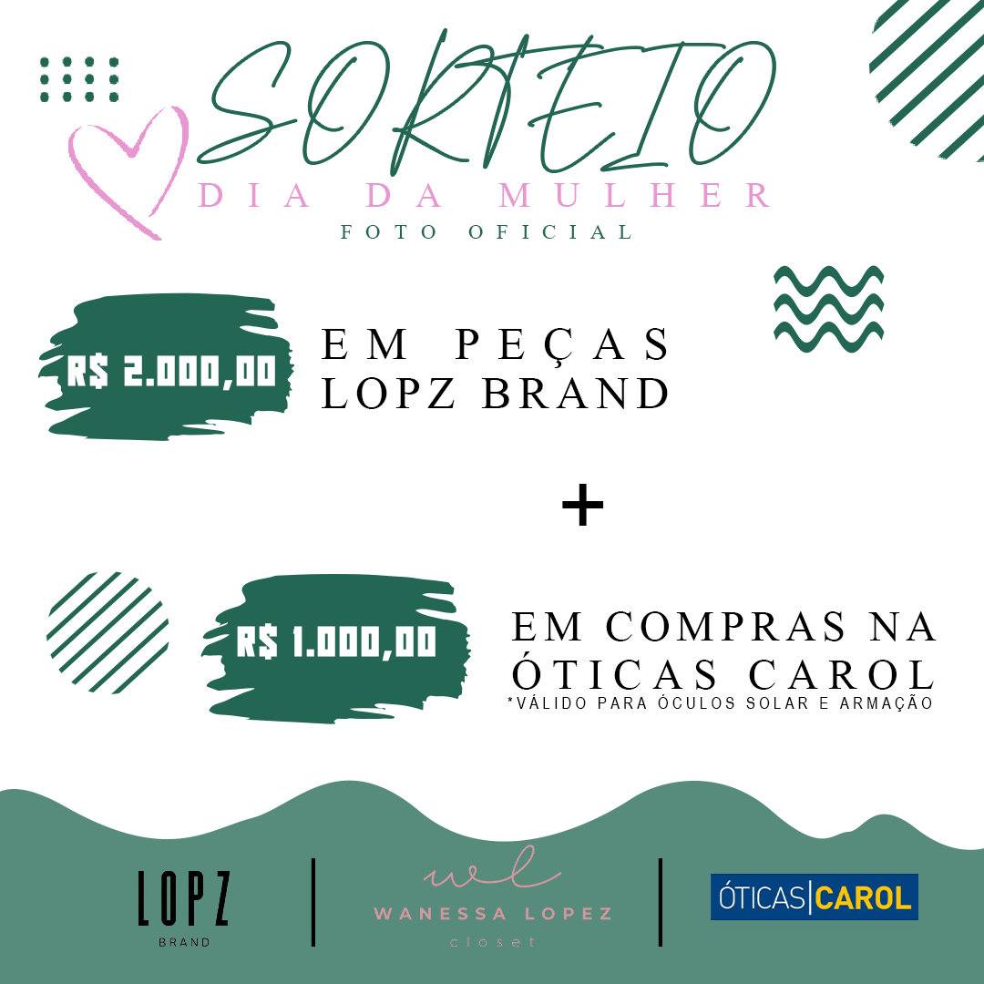 Criativo para sorteio no instagram