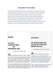 The translation of a small excerpt from Alice in Wonderland.