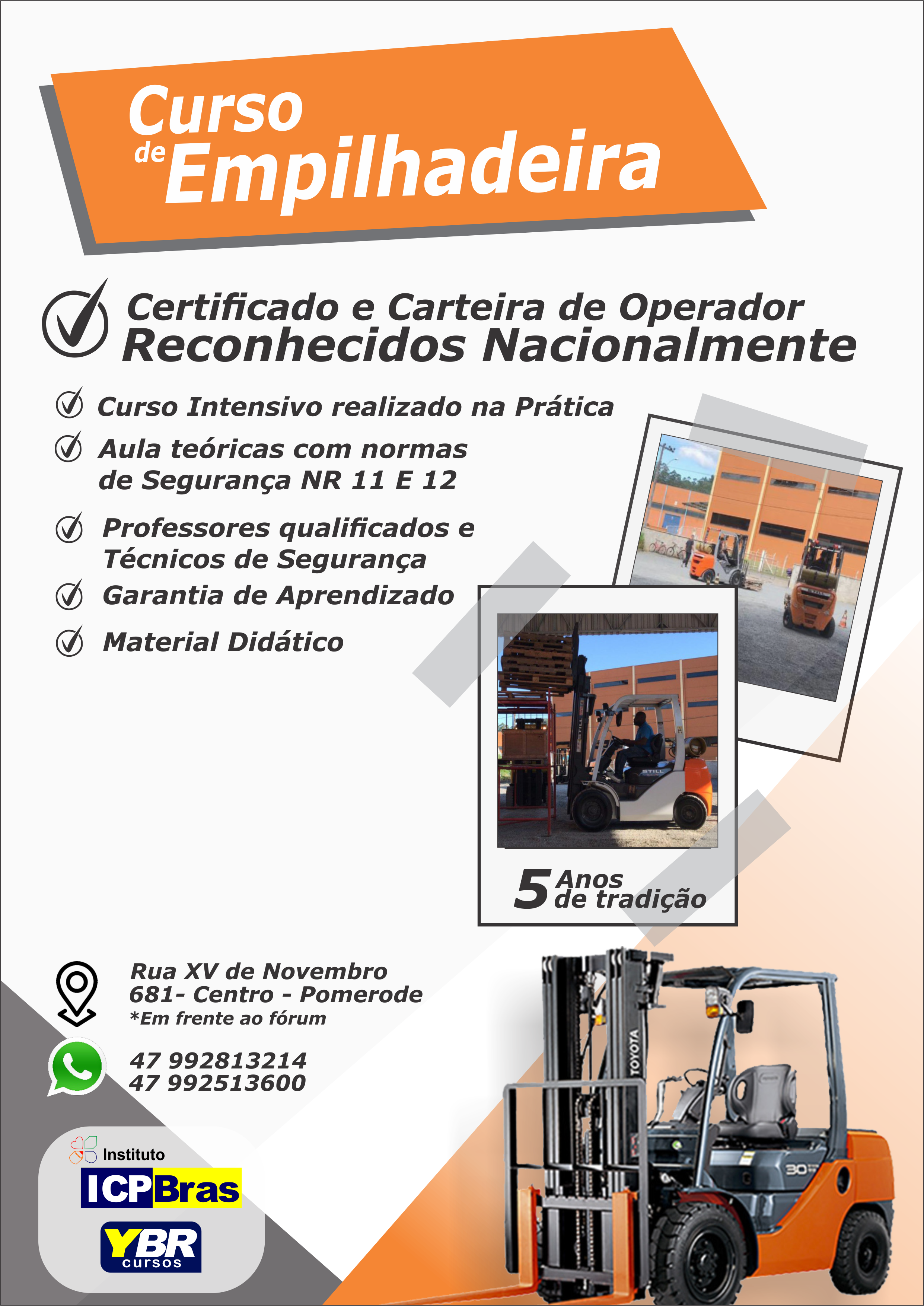 Curso de Empilhadeira