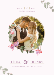 Criação de convite de casamento