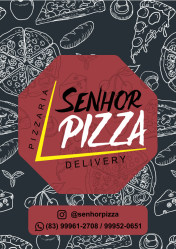 Cardápio para Pizzaria Senhor Pizza