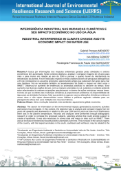 INTERFERÊNCIA INDUSTRIAL NAS MUDANÇAS CLIMÁTICAS E SEU IMPACTO ECONÔMICO NO USO DA ÁGUA