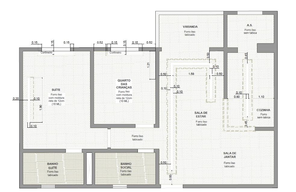 Planta geral de gesso