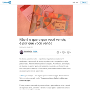Não é o que o que você vende, é por que você vende