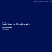 Portifólio João Vitor da Silva Monteiro