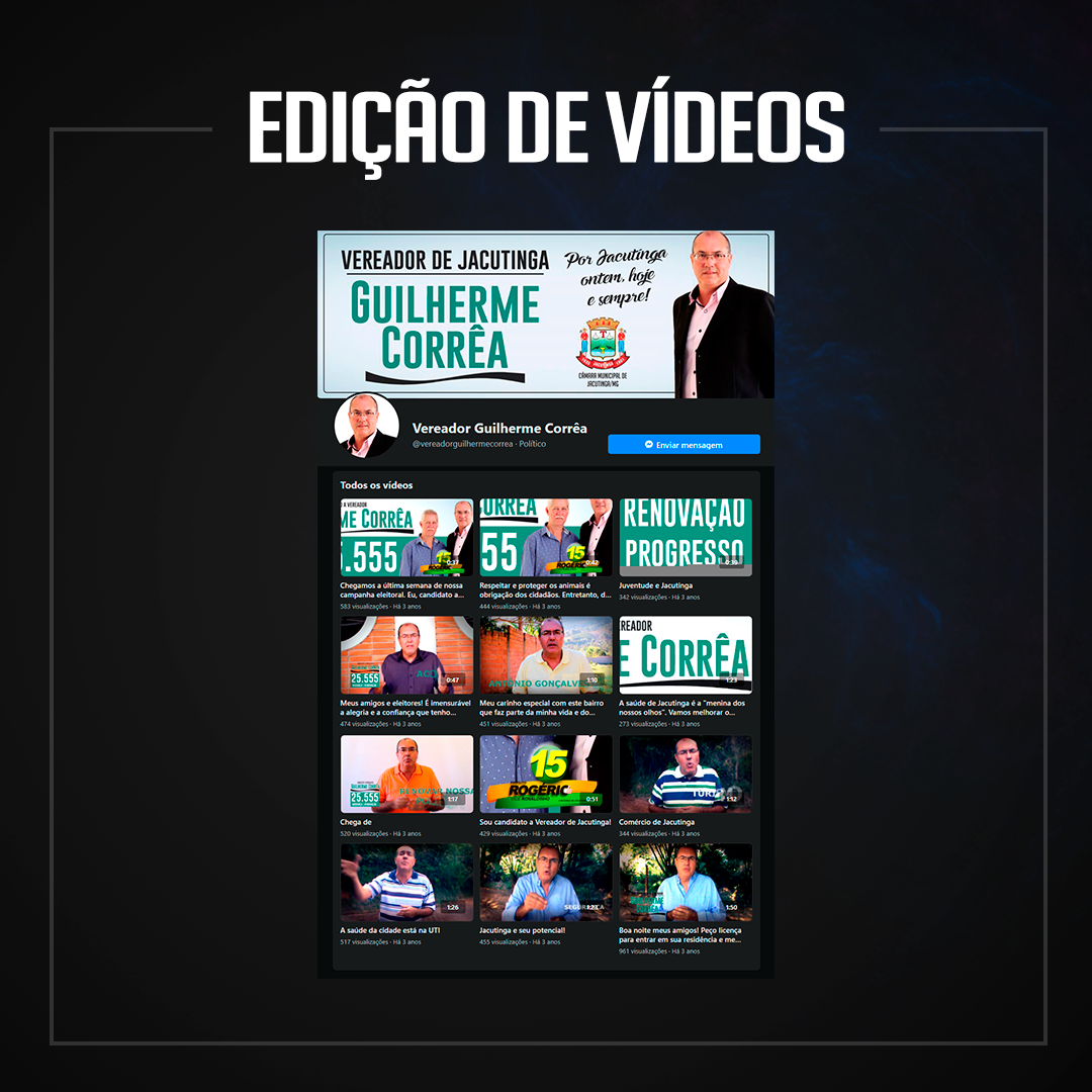 Edição de vídeos - Campanha política