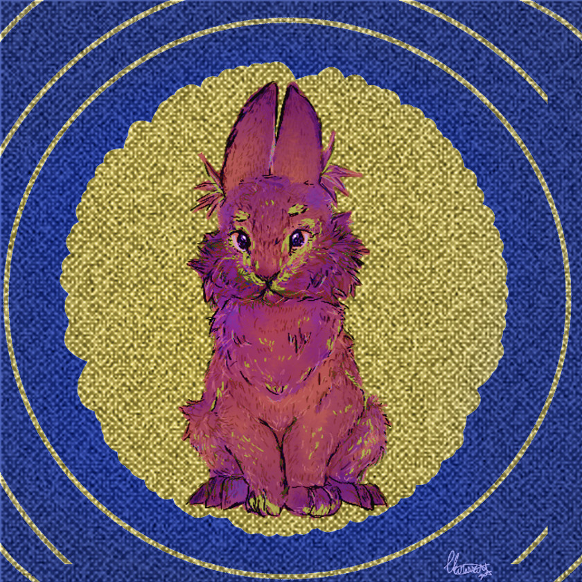 Retrato pet de coelho