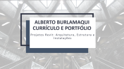 Currículo e Portfólio Alberto Burlamaqui