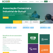 Site e sistema interno para associação comercial