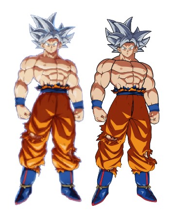 Vetorização do Personagem Goku