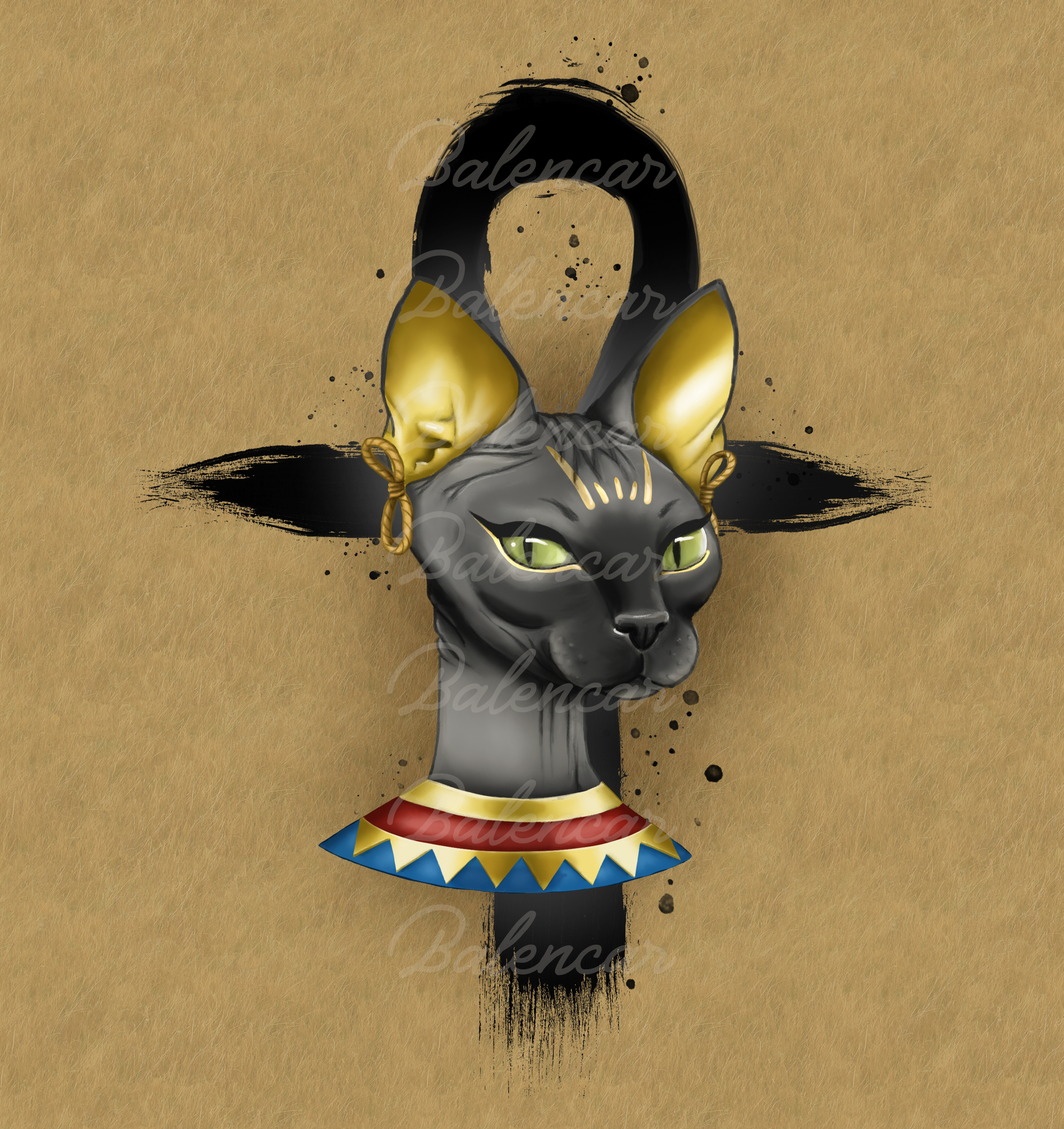 Ilustração Bastet