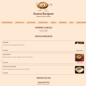 Cardápio Digital Guara Burguer