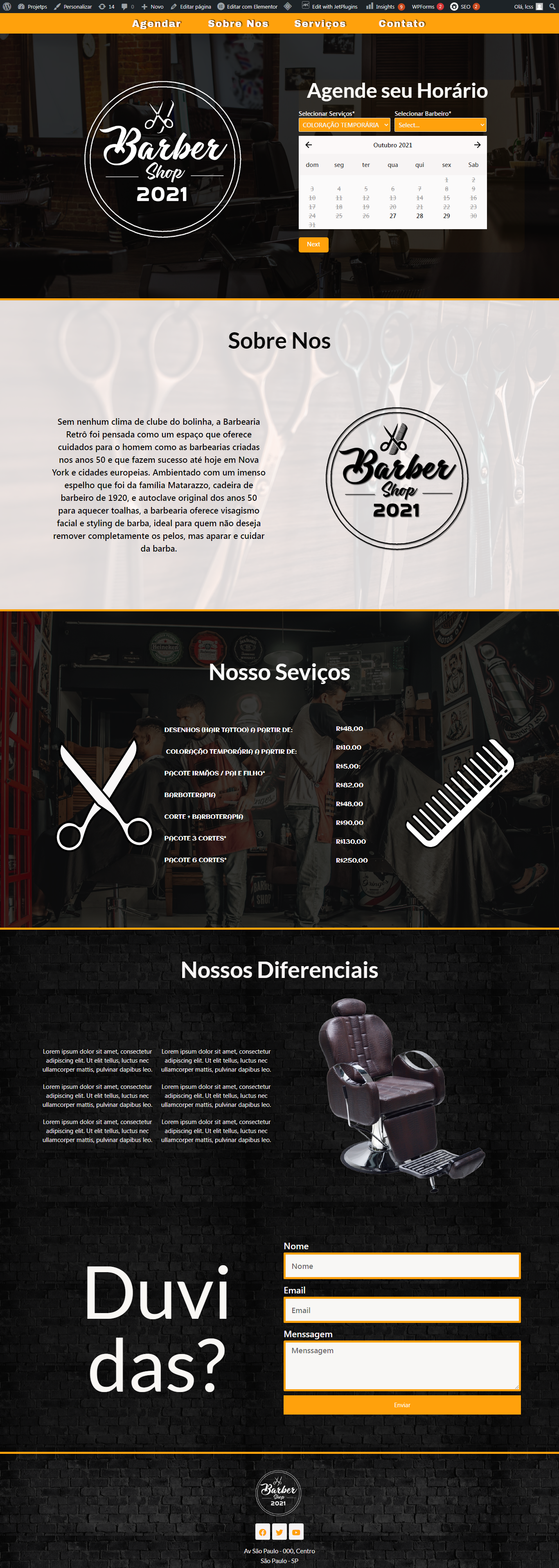 Site para Barbearias