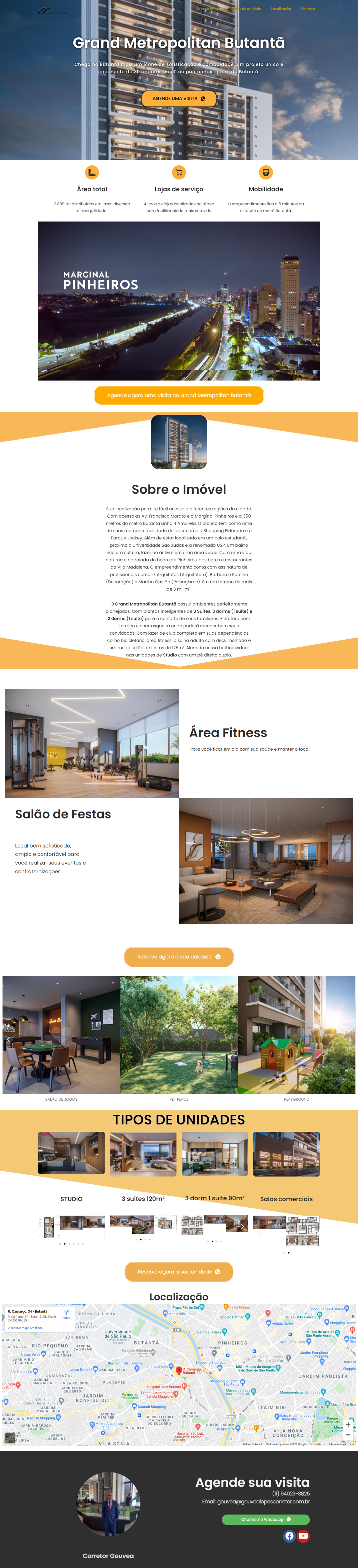 Landing page para lançamento de empreendimentos