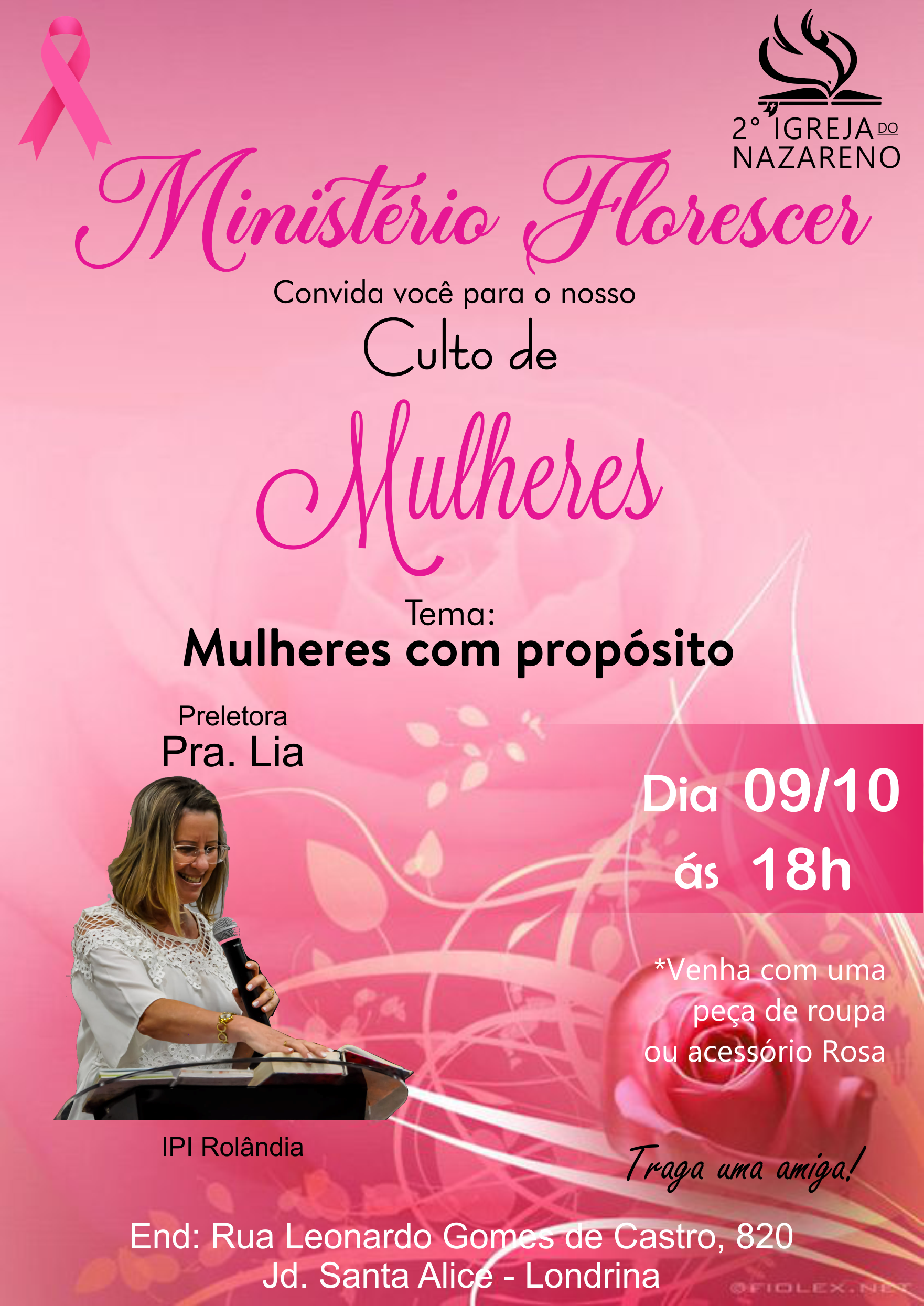 Convite evento gospel