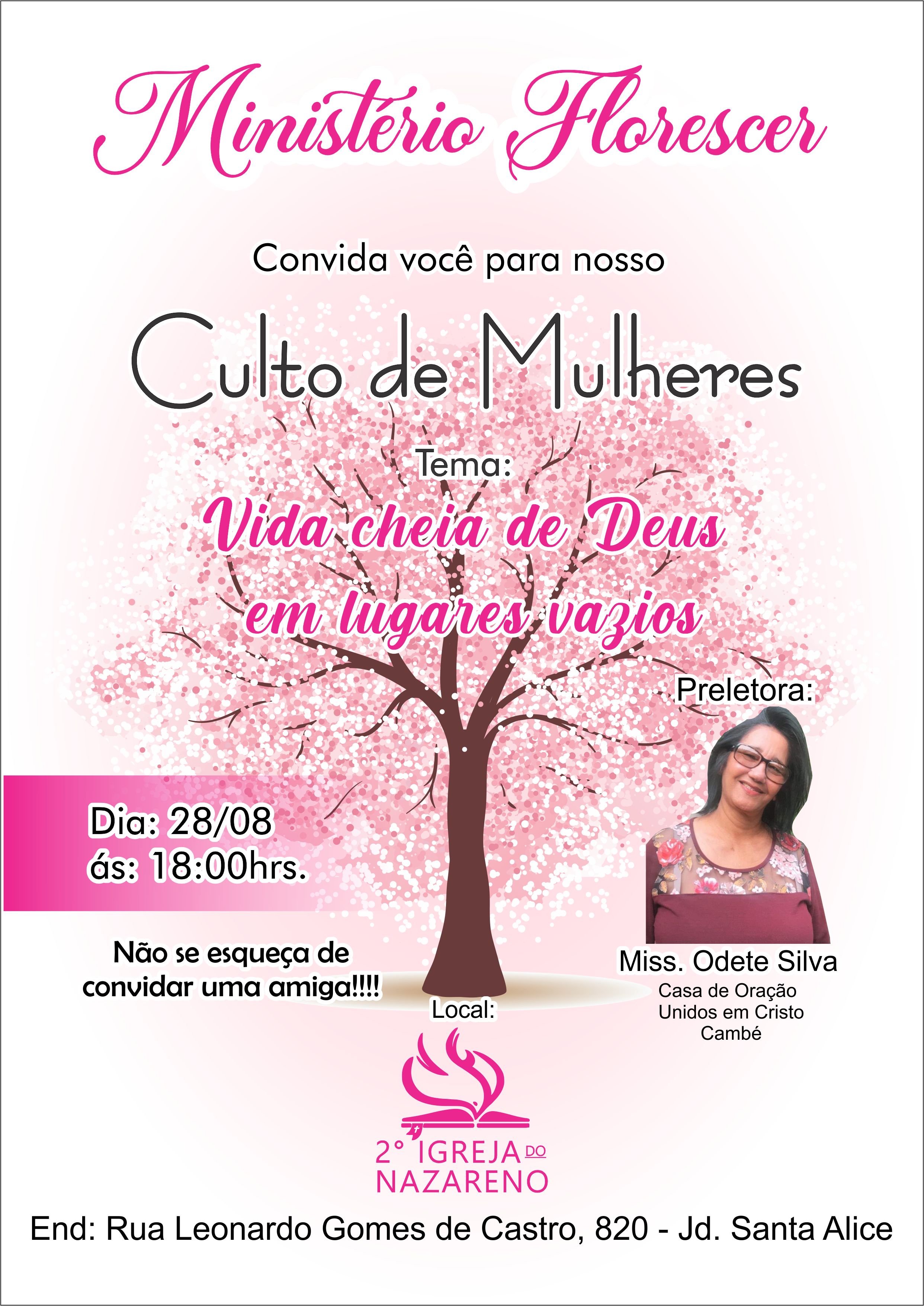 Convite evento gospel