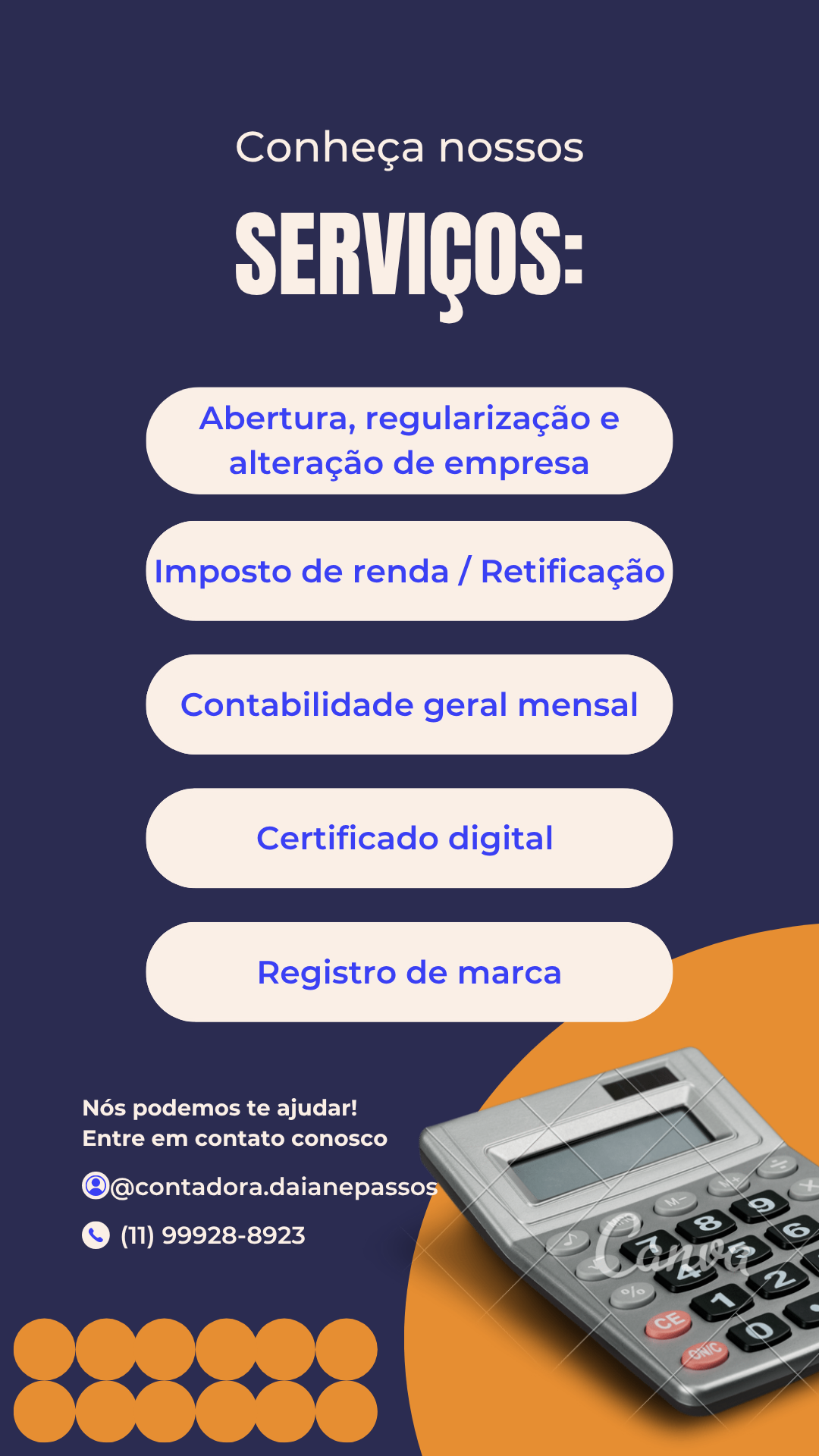 SERVIÇOS PRINCIPAIS