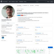 GitHub profile with repositories