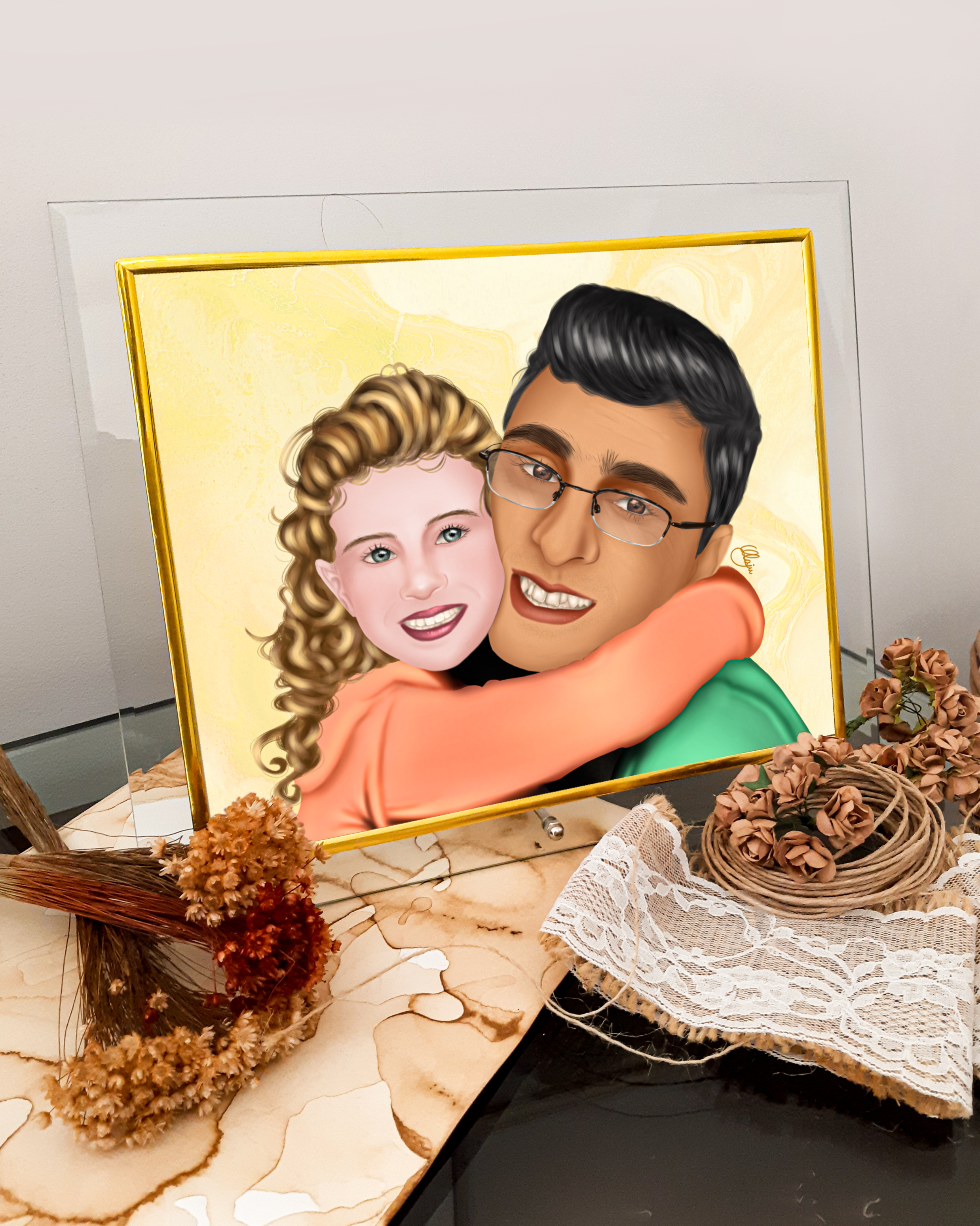 Arte Digital para Feliz Dia dos Pais
