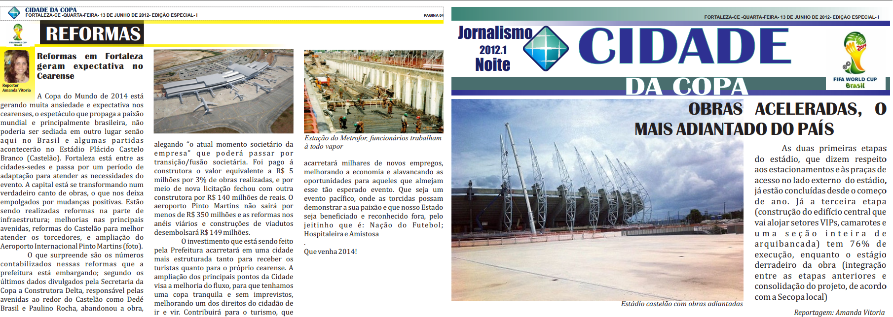 MATÉRIA PUBLICADA EM JORNAL DA FACULDADE.