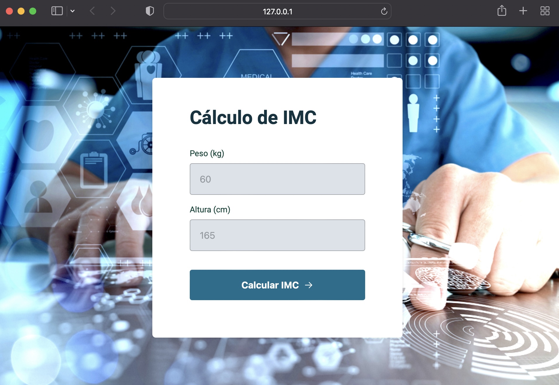CALCULADORA DE IMC