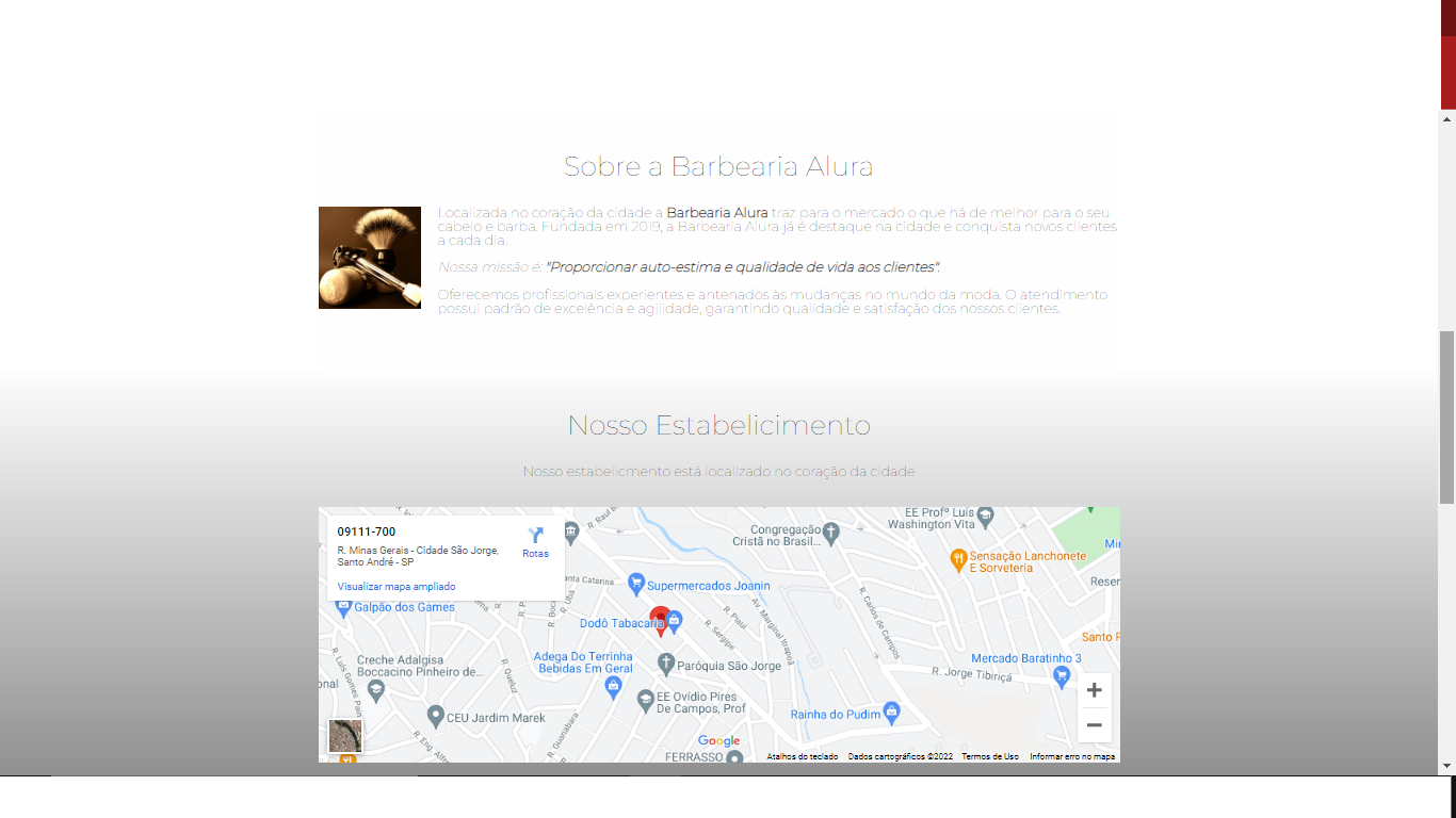 Alguns projetos e treinos realizados.