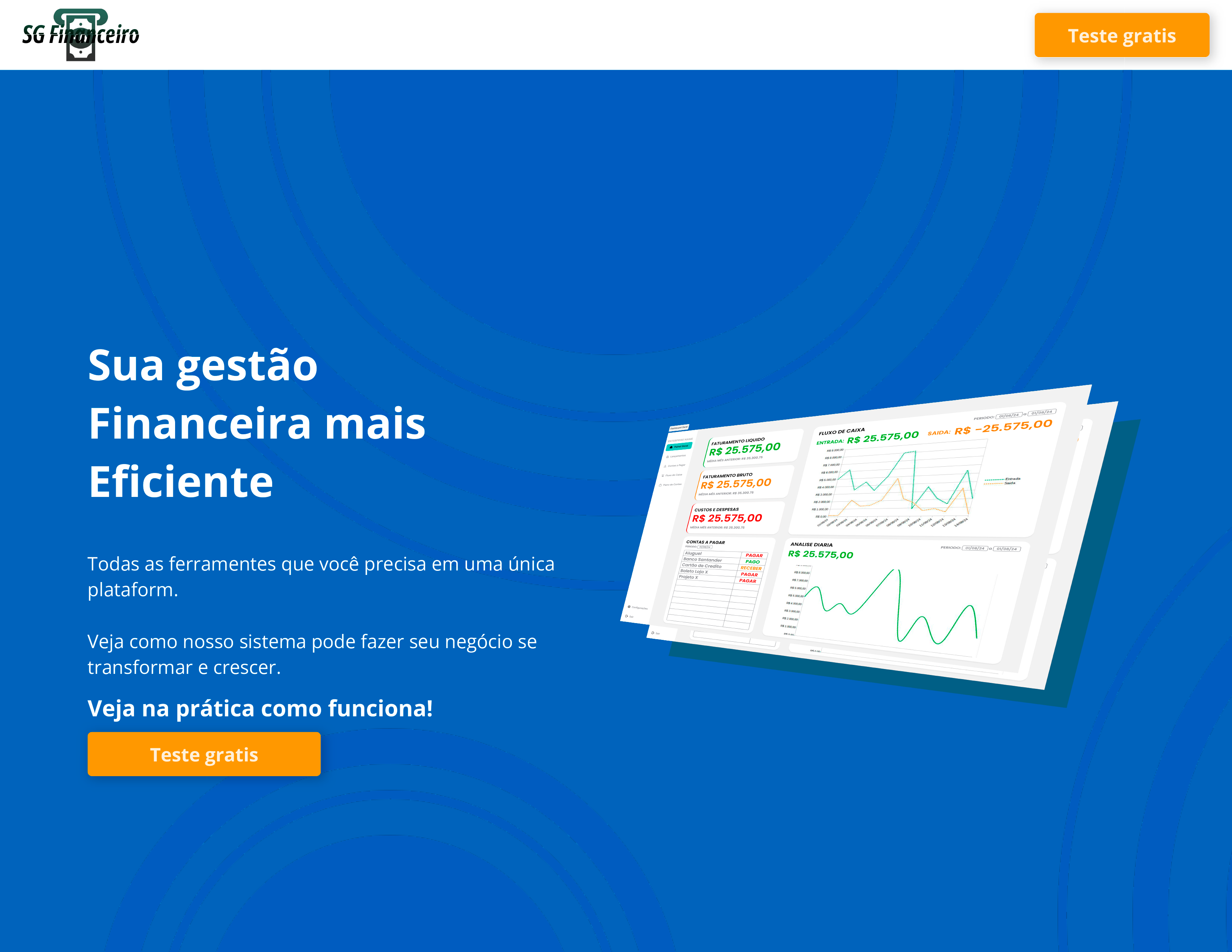 Site Sistema Gestão Financeira
