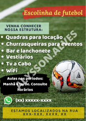 Flyer para Escolinha de futebol