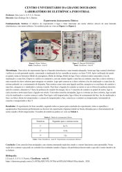 Relatório laboratório de engenharia