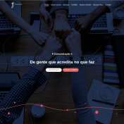 Desenvolvimento de landing-page para a agência F. Comunicação
