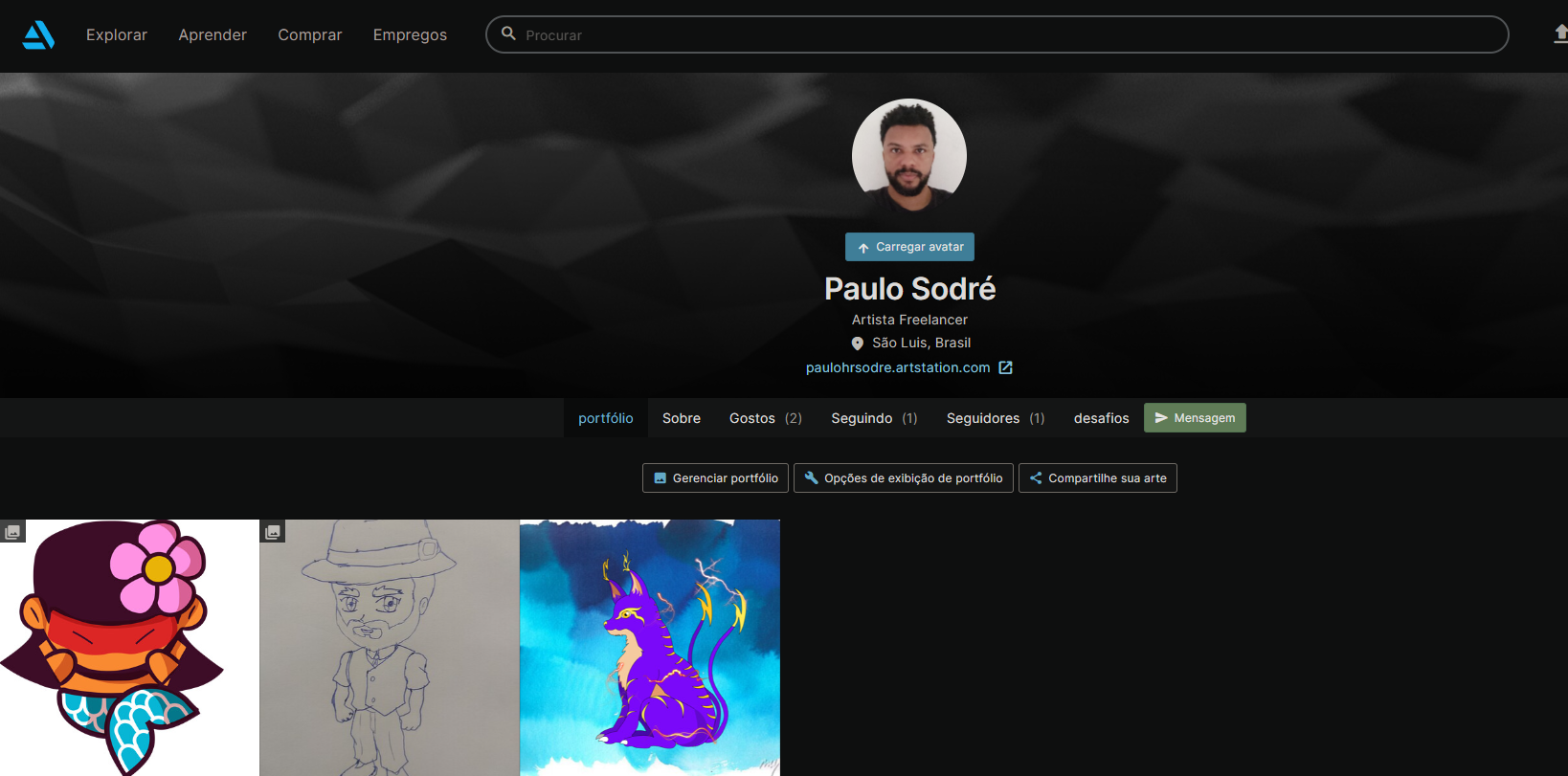 Meu portifólio de Artes