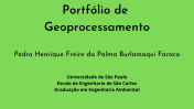Portfolio de Geoprocessamento