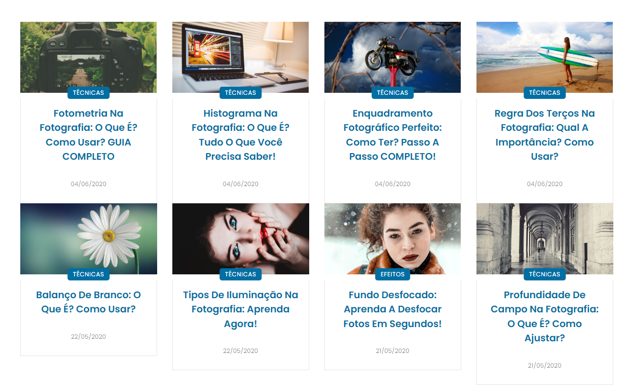 Criação de 35 artigos