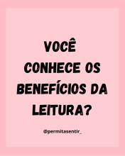 Card Benefício da leitura