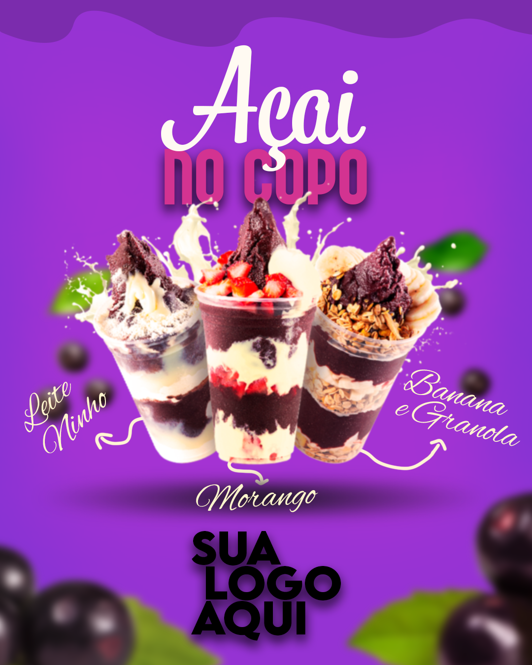 Flyer de Açai