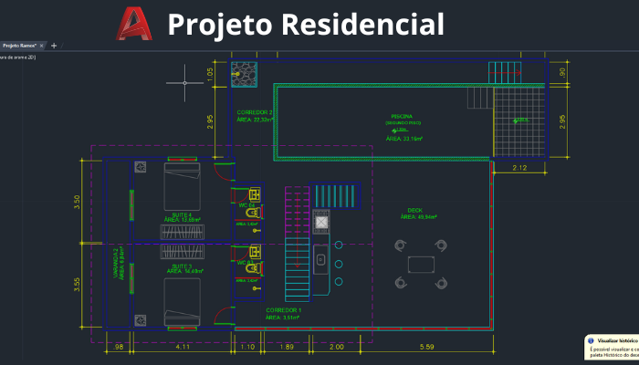 PROJETO ARQUITETÔNICO EM AUTOCAD