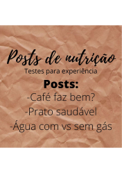 Posts nutricionais