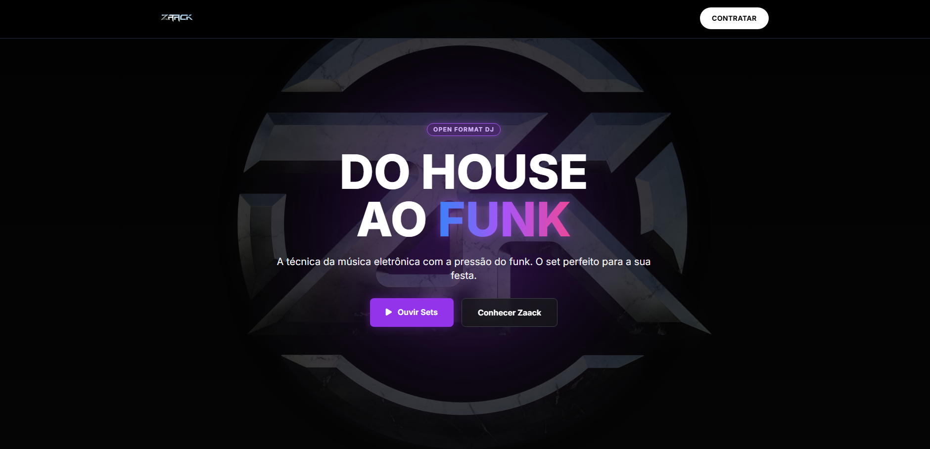 Site para DJ - Músico